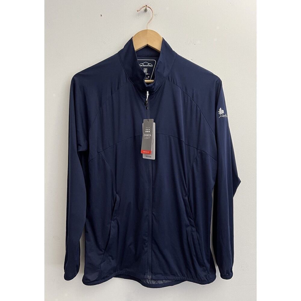 NWT SUN MOUNTAIN SUMMIT LIGHT JACKET Women’s Sz M Navy Windproof Water Repellent